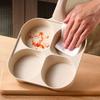 4-Cup Nonstick Egg Pan 4-in-1 Breakfast Pan with Wooden Handle Fast Heating Aluminum Omelette Skillet Pancake Eggs Burger Bacon Frying Pan