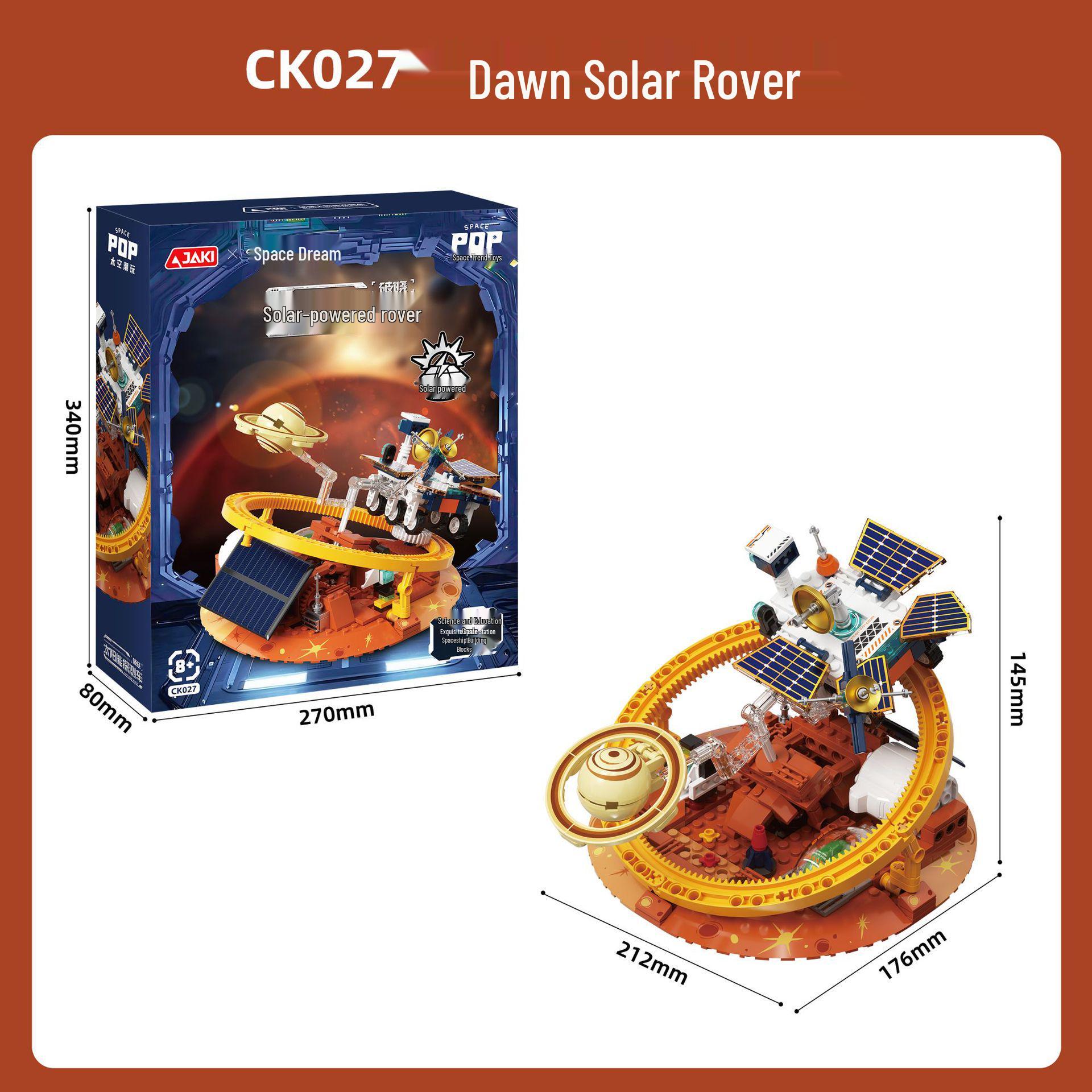 Jiaqi CK025 Solar Space Station Rocket Children s Educational Toy and Playable Ornament