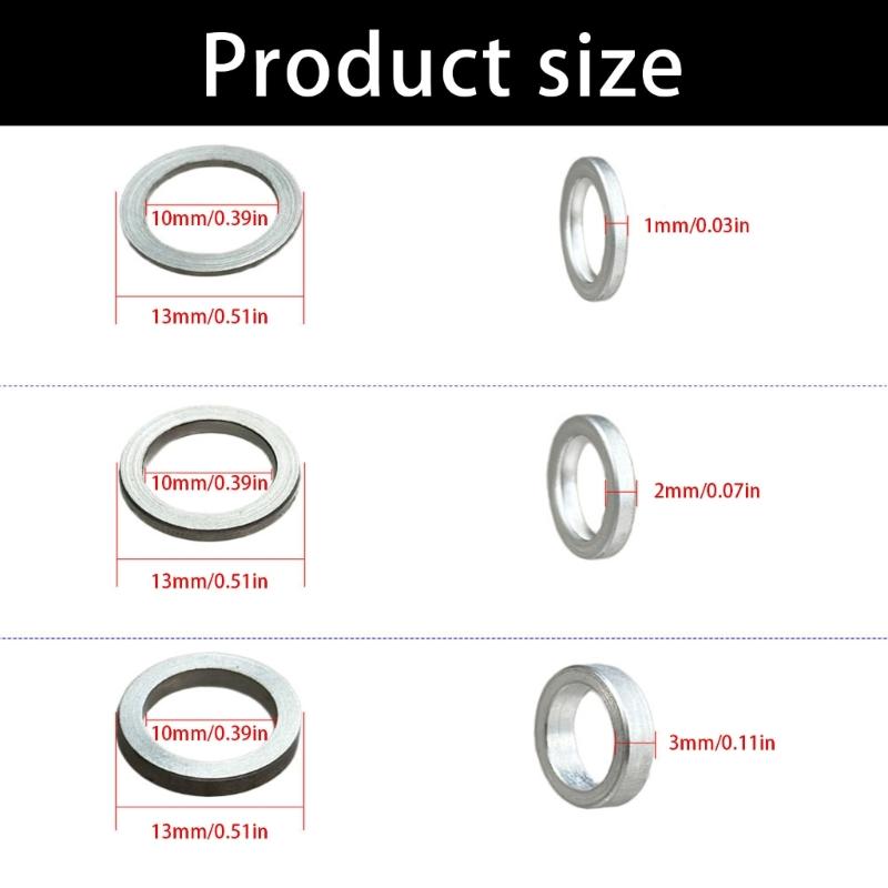 10 pz Rondelle Leggere per Pedivelle Spaziatori Metallici per Movimenti Centrali Durabilità Accessori per Bici