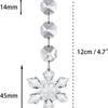 30PC DIY Christmas Crystal Snowflake Pendant Christmas Acrylic Decorative Pendant Pendant Wedding Holiday Party Venue Decoration