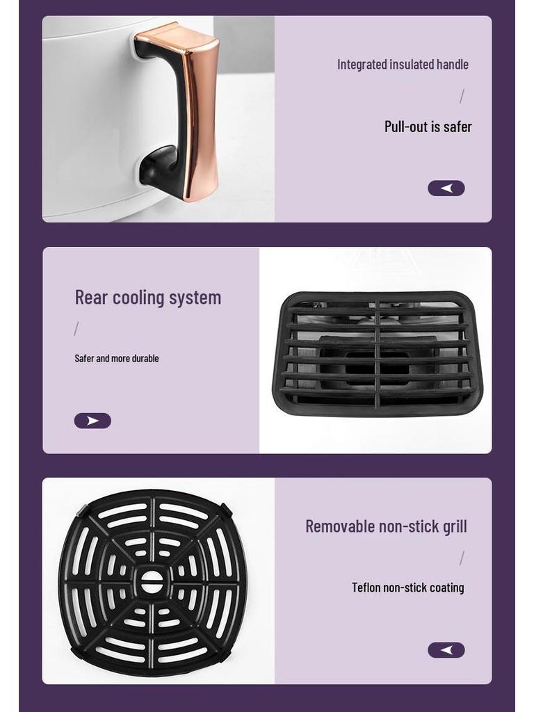8L Multi-functional Air Fryer with Touch Screen