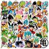 50 100Pcs Anime Dragon Ball Stickers For Kids Diy Graffiti Skateboard Laptop Water Bottle Motorcycle Cartoon Toy Decals Sticker