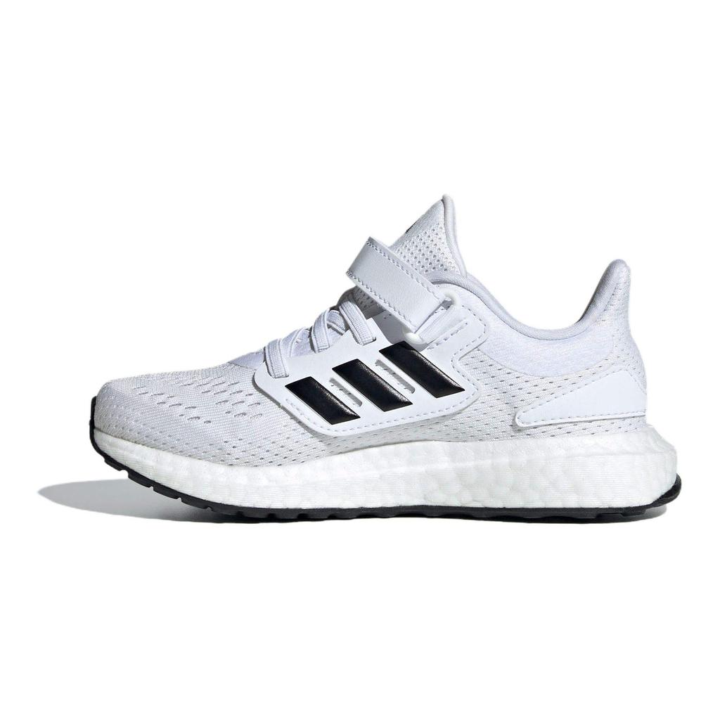 Adidas Pure Boost Lightweight Cushioning Running Shoes Kids Sneakers White Black ID8495