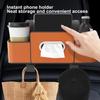 Car Backseat Organizer Multifunction Leather Interior Storage Bag Hanging Seat Back Tissue Water Cup Holder Auto Accessories.