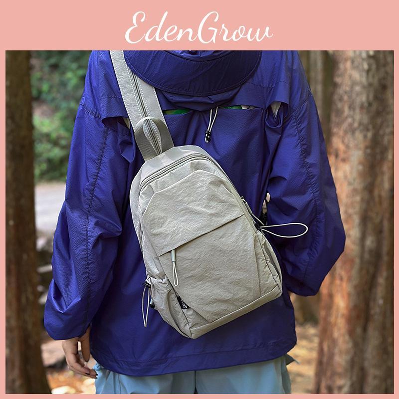 Color Solid Backpack Lightweight For Travel Outdoor Casual Fashion Schoolbag