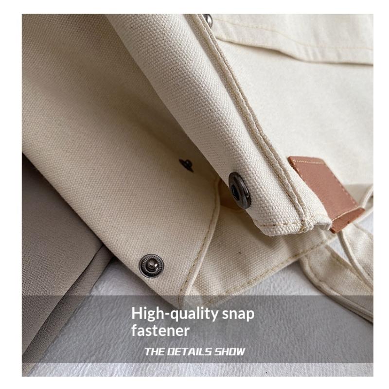 1Pc Women'S Tote Bag Canvas Sewing Thread Large Capacity Advanced Sense Handbag Convenient