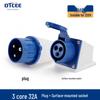 Industrial 16/32A Non-Explosion Proof Aviation Socket with 3-Core, 4-Core, 5-Core Connectors, Three-Phase, Four-Wire, 380V.