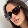 Retro Fashion Cat Eye Sunglasses Women Large Frame Sun Glasses Brand Designer Unisex   Female Shades Leisure Eyewear Uv400