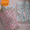 Cyansea Light Blue Floral Nail Art Stickers - Cute Leaf & Blooming Flowers Design with Back Adhesive
