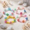 Bohemian Polymer Clay Flower Glass Beads Bracelet for Women Dopamine Plumeria Frangipani  Chain Summer Beach Party Jewelry Gift