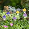 9 colorful fan-shaped garden bonsai plugins, fake flower plugins, crystal clear water droplets, carefully prepared gifts