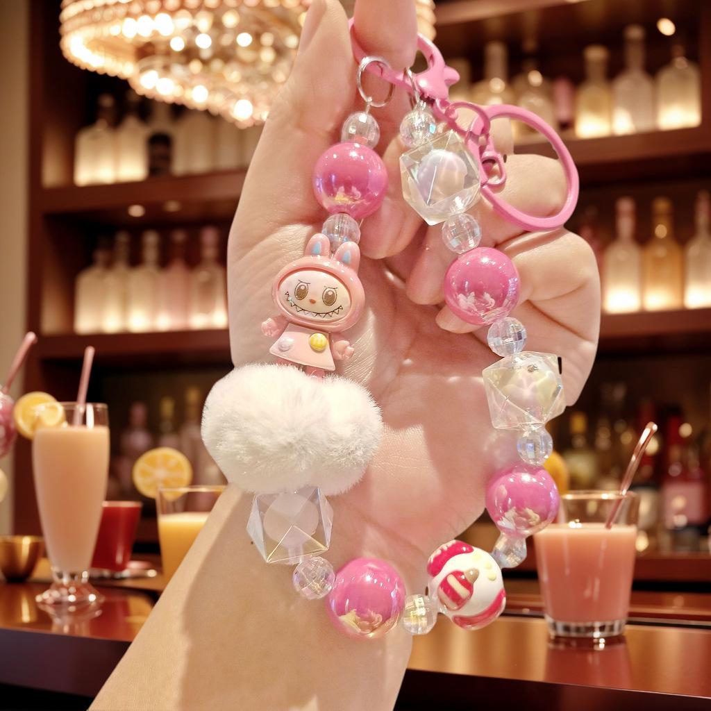 Color Dopamine Mobile Phone Chain DIY Handmade Beaded Blind Box Doll Chain Live Mobile Phone Chain Bag Chain Female