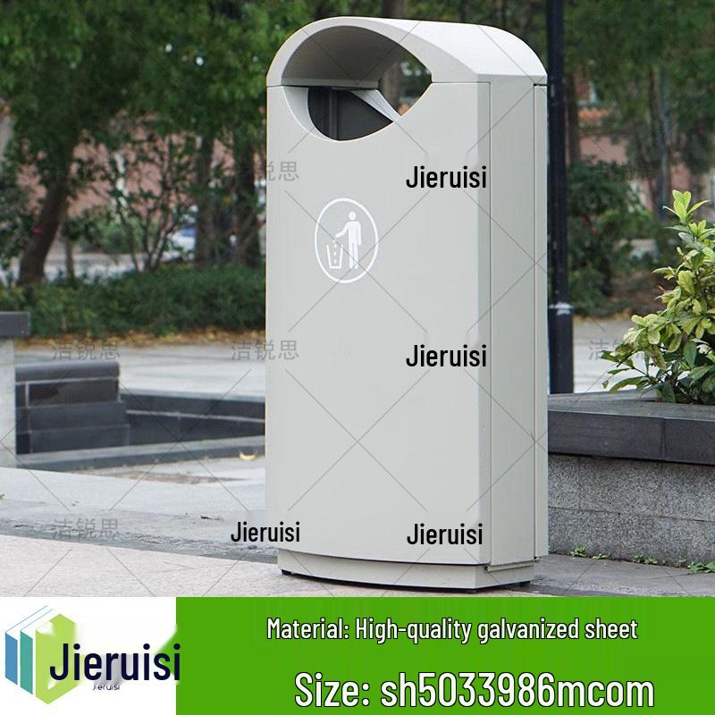 Stainless Steel Outdoor Trash Bin for Hotels, Parks, and Malls