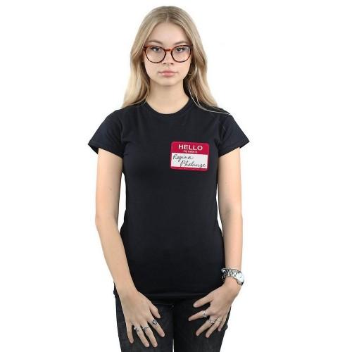 

Friends Womens/Ladies Regina Phalange Name Tag Cotton T-Shirt білий