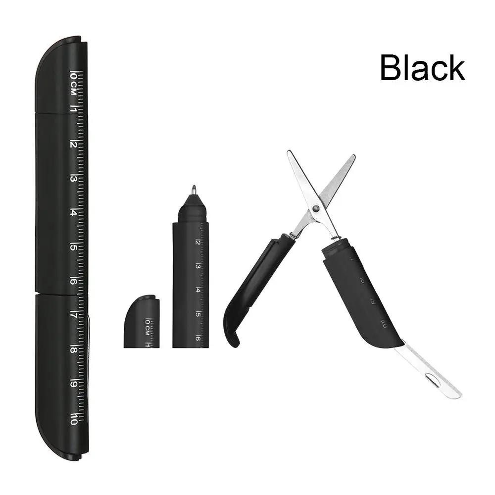 Creative Plastic School Office Supplies Ruler Ballpoint Pen Multifunction Signature Ballpen