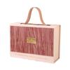 Velvet Gilded Hardboard Gift Box for Weddings and Engagements, No-Fold Handheld Candy Box.