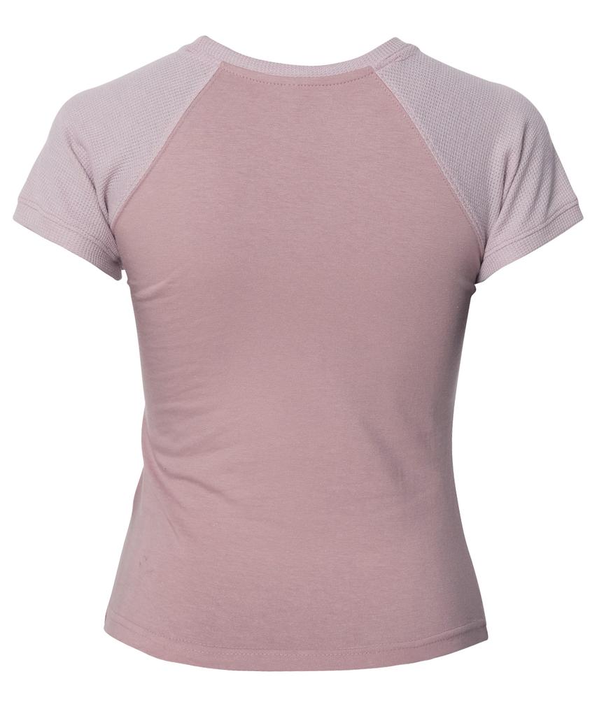 Peulleeoeob Muta Waffle Raglan T-Shirt (Fl-154_Pink)