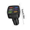 6 Port USB Car Charger QC3.0 30W Auto Adapter for Cigarettes Lighter Safe and Efficient Charging Solution