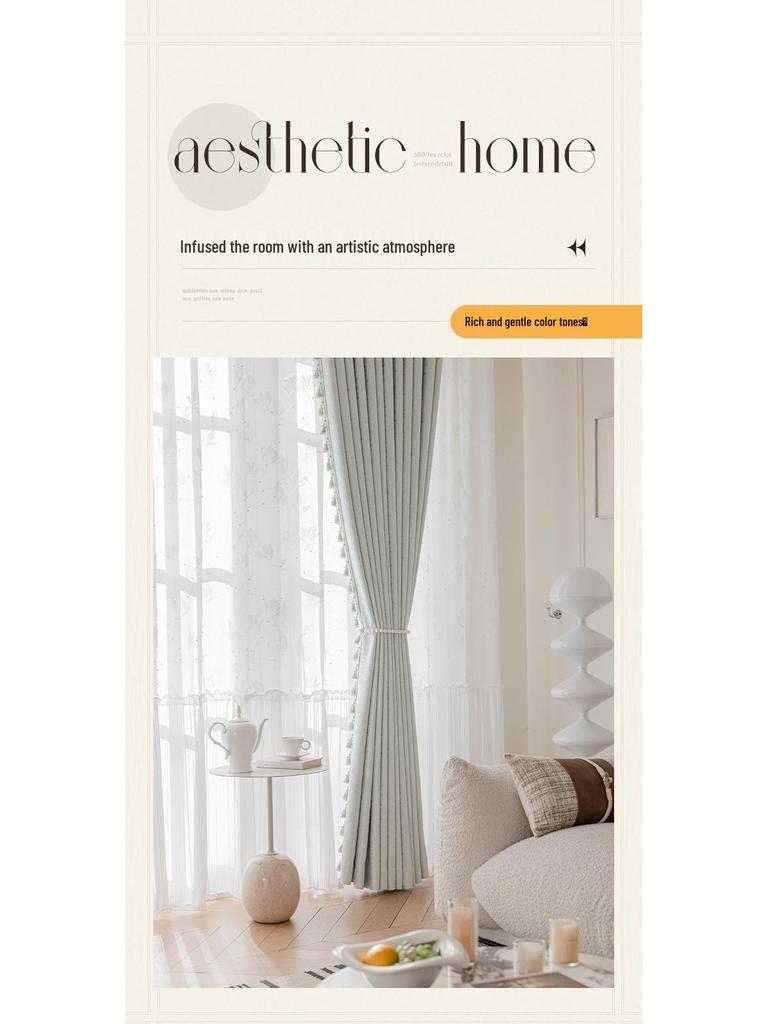 High-Precision Blackout Jacquard Curtains - Rose Story Design for Living Room, Bedroom, Study, Balcony