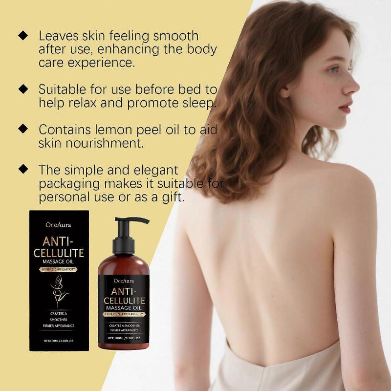 1-3x Anti Cellulite Massage Oil, Legs and Firming Body Oil, Moisturizes and Softens Skin, Skin Tightening Oil, Wrinkles Smoother, 100ML