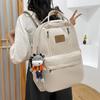 Schoolbag Student Schoolbag Middle and High School Large-capacity Backpack Japanese Trendy Portable 1011 New Simple Outdoor Computer Backpack