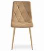 LIBRA Chair - Brown Velvet / Wood Color Legs X 4