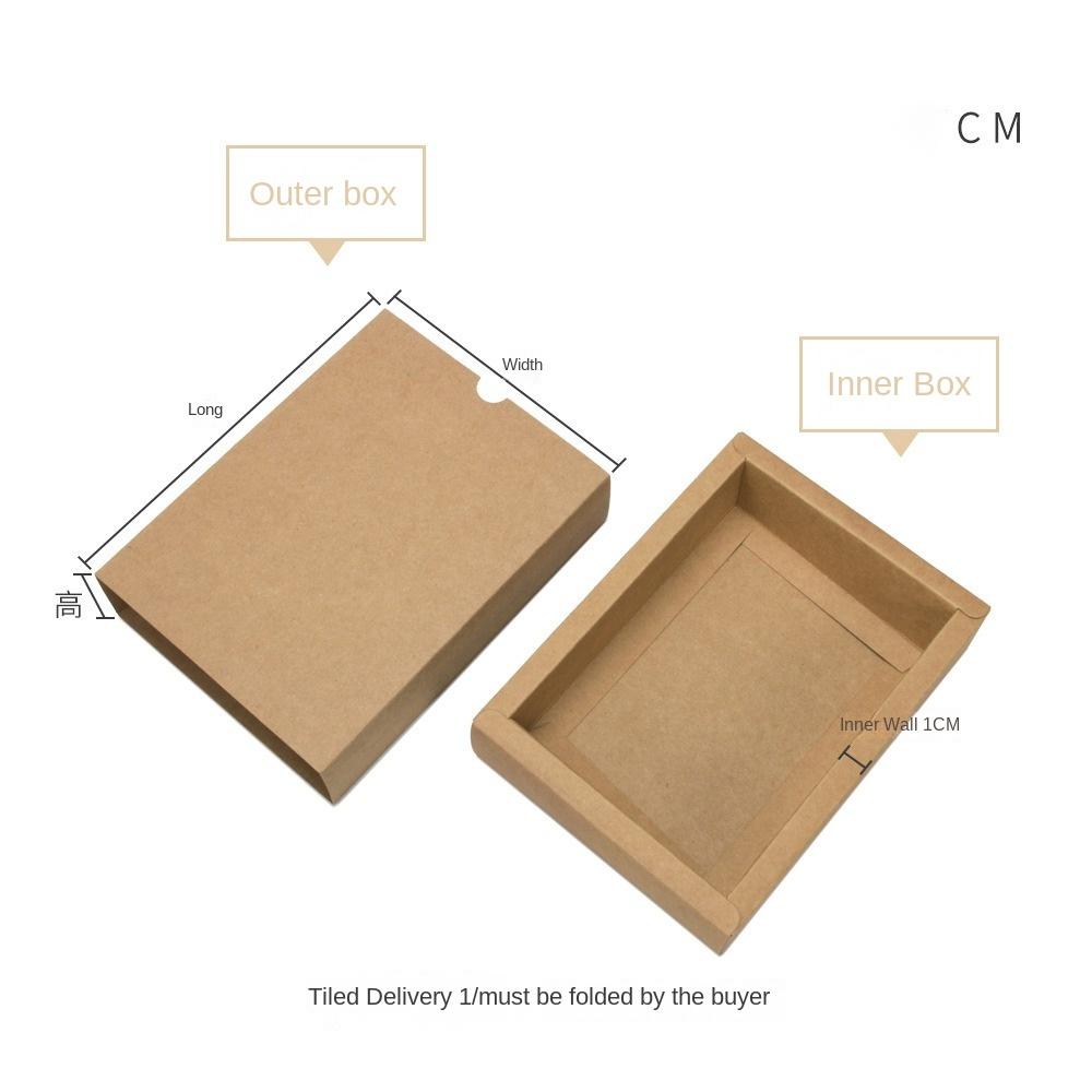 Paper Gift Storage Box Solid Color Product Packaging Box Practical Drawer Paper Box