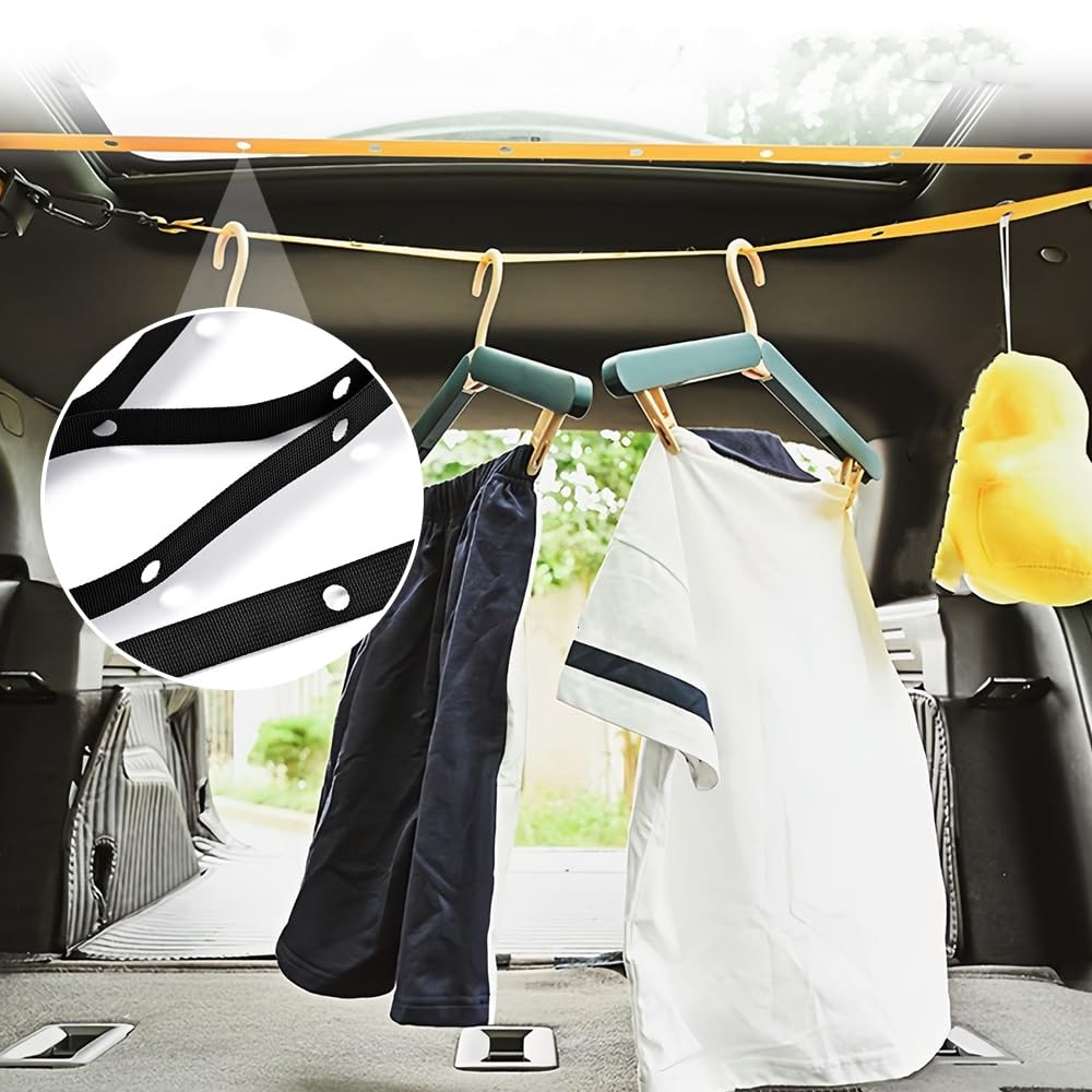 3.6 Meters long Clothesline Retractable Rope Portable Foldable Compact And Lightweight Suitable For Travel Outdoor And Car Use