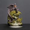 Dragons Mountain Waterfall Incense-Burner Premium Ceramic Art Piece For Living Room Decor