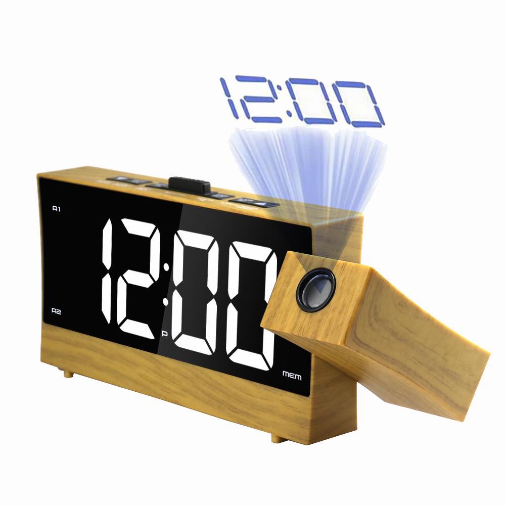 

LED Radio Projection Alarm Clock Digital Alarm Clock Adjustable Sleep Timer