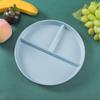 3 Grids Runde Unterteilt Platte Wiederverwendbare Fach Platte Küche Geschirr Tablett Frühstück