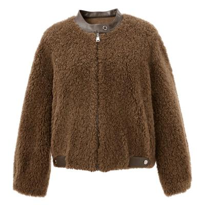 Sancai 2026 Winter Wool Blend Plush Short Jacket