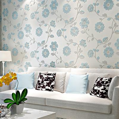Non Woven Rural Flower Pattern Wall Paper Room Decoration Home Decoration 3D Wallpaper