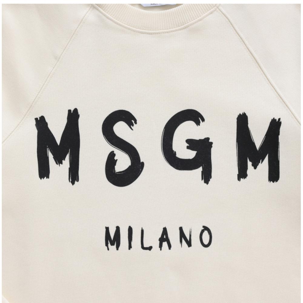 MSgm 2000mdm513 200001 02 BruShed Logo Women S SweatShirt