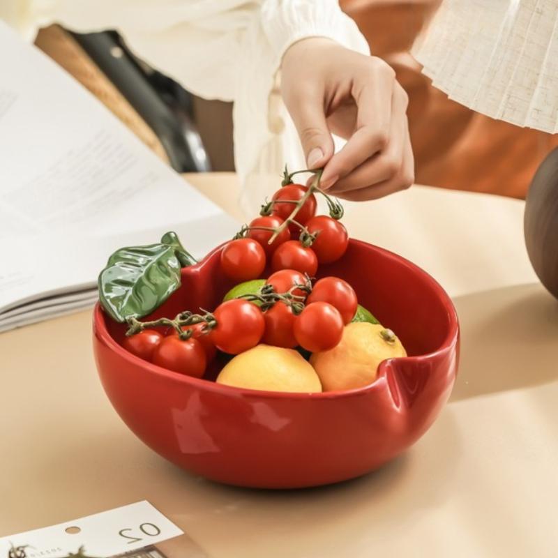 Apple Tray Desktop Storage Container Fruit Platter Apple Bowl Candy Box Dish Storage Decorative Tray Kitchen Organizer