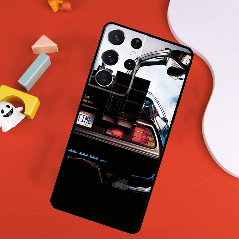Back To the Future DeLorean Phone Case For Samsung Galaxy S25 Ultra S9 S10 S20 S21 FE S22 S23 S24 Plus S24 Ultra Cover