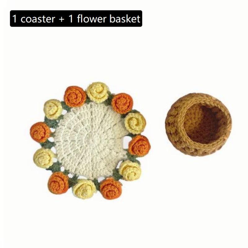 

Мини букет роз Подставка Крючком Подставка Цветок Розы Подставка Под Горячее Подставка Под Чашку Подставка Под Чай Подарок на День Матери Вязаный Цветок A4