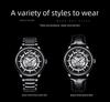 Popular Men's Black Warrior Hollow Mechanical Watch - Stylish, Waterproof, Luminous, Automatic