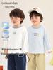 Kaka Panda Kids' Long Sleeve Spring T-shirt - Casual Base Layer for Boys & Girls