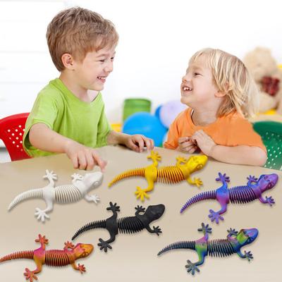 3D-gedruckte Eidechsenfigur Bewegliche Gelenke Gecko-Figur Artikuliertes Tiermodell Spielzeug Heim Büro
