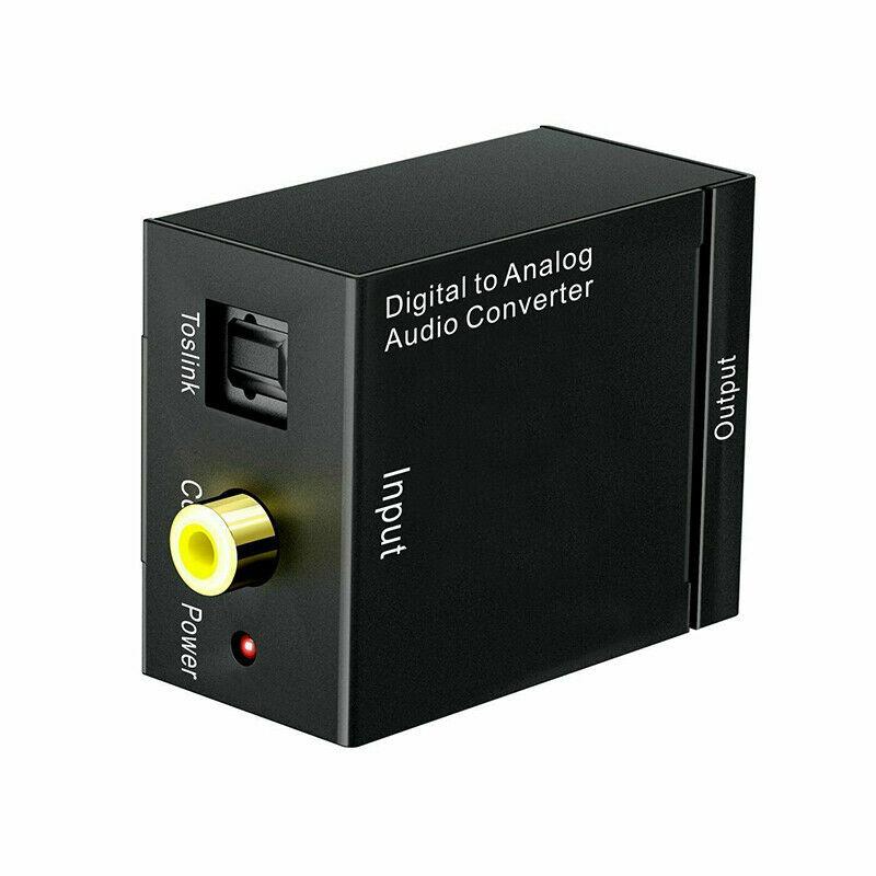 Optical Coaxial Toslink Digital To Analog Audio Converter Adapter Rca L/R 3.5Mm