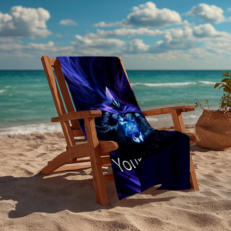 Custom Name Ultra-Soft Beach Towel with Valorant Theme,Ideal for Pool - Camping, Diving - Perfect Travel Essential, Vibrant Beach Towel.