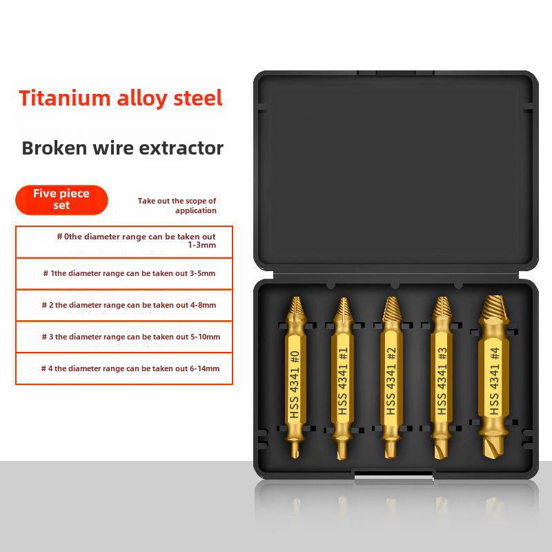 Grenzüberschreitender Doppelkopf-Schraubenausdreher aus Schnellarbeitsstahl 4341 für Drahtbruch und Gleitschrauben