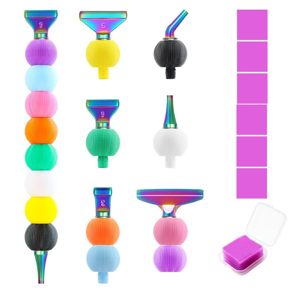 

Replacement Pen Heads 5D Diamond Painting Pen Kit Embroidery Multifunctional Point Drill Pens Metal Screw Thread Tips DIY Craft