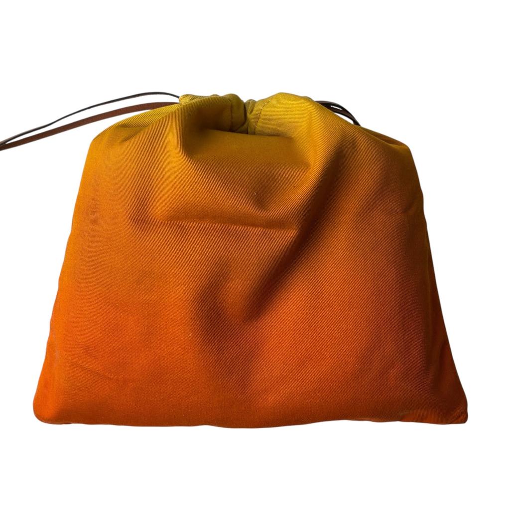 Pouzdro LOEWE z druhé ruky Oranžové/žluté bavlna/kůže Dámské