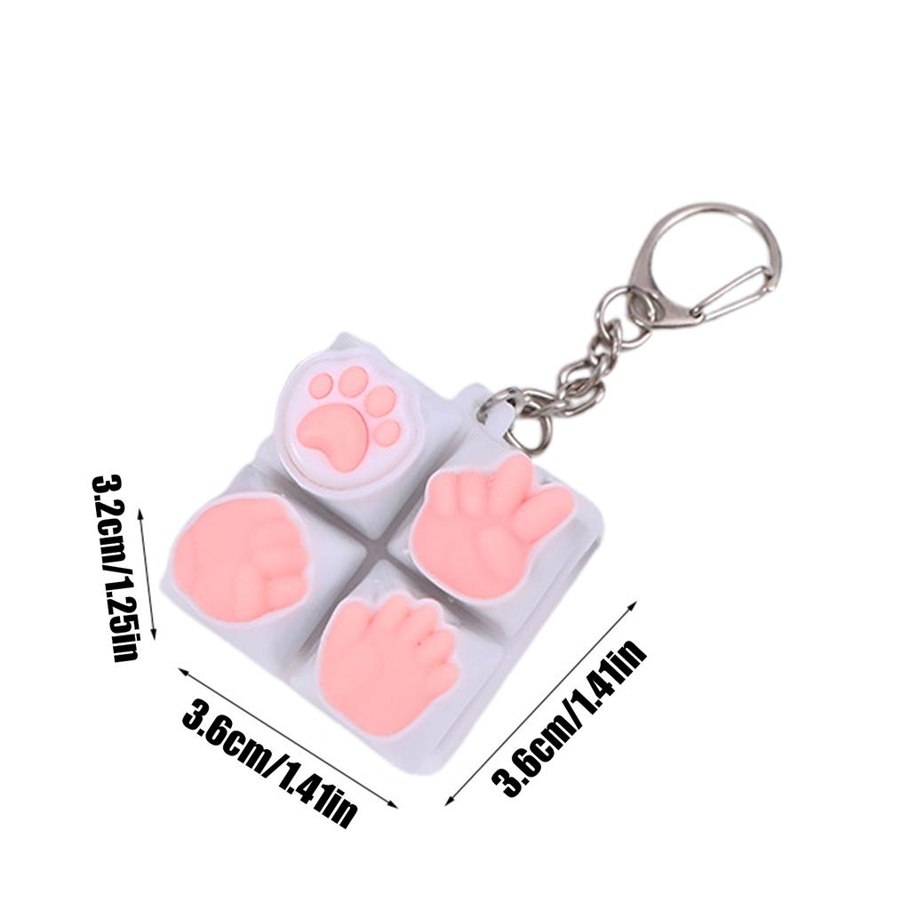 Keyboard Fidget Toy 4/9 Keys Keyboard Fidget Keychain Antistress Keyboard Button Fingertip Key Caps Pendant Stress Relief Toys