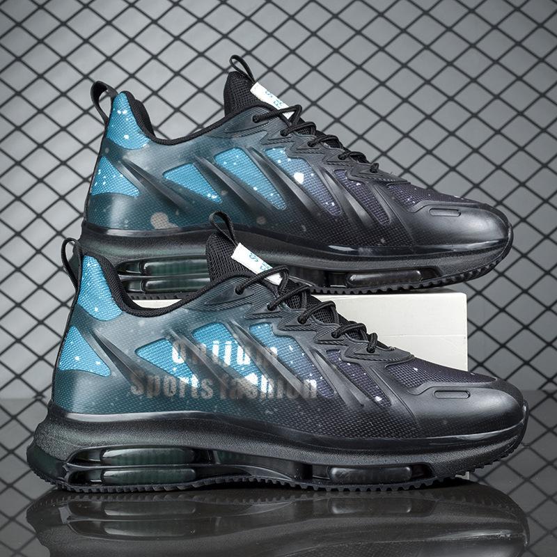 Men's Shoes Sports Shoes Spring and Summer 2025 New Full Palm Air Cushion Shock Absorption Men's Shoes Breathable Casual Sports Basketball Shoes