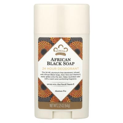 24-Hour Deodorant, African Black Soap, 2.25 Oz (64 G)