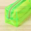 17.5*5*5cm1pc Multiple colors Transparent Portable good quality Stationery Storage Bag, Large-Capacity Student Pencil Case Supplies.