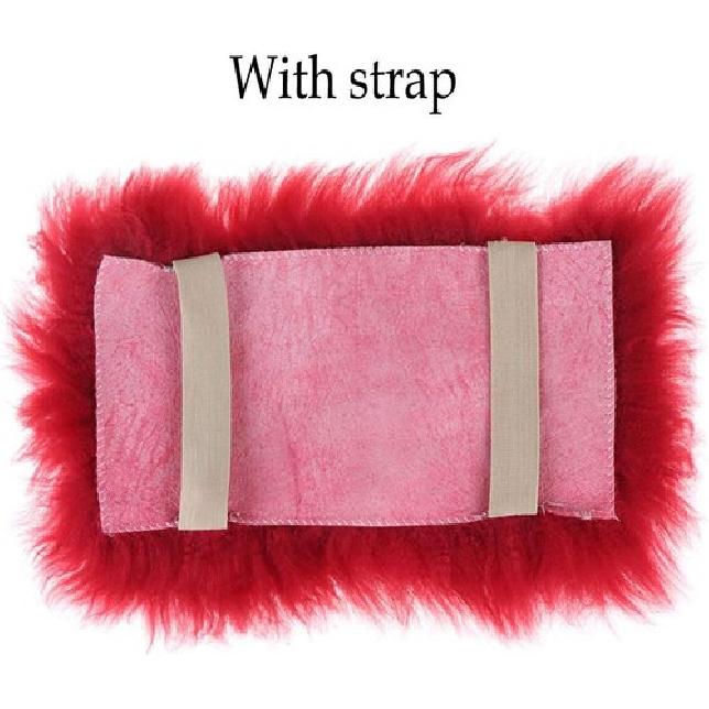 Center Console Cover, Console Cover Armrest Pads, Warm Winter Sheepskin Wool